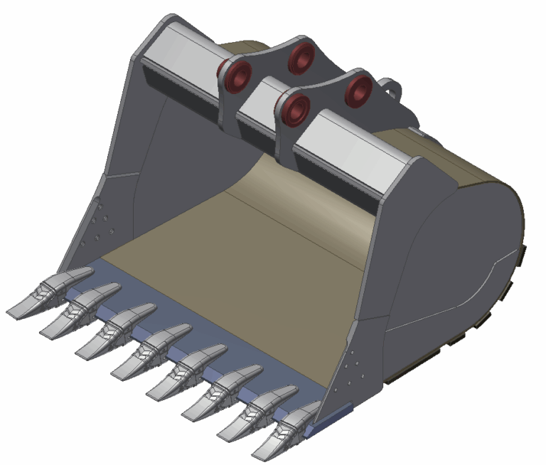 excavator specialty hi cap flat bottom