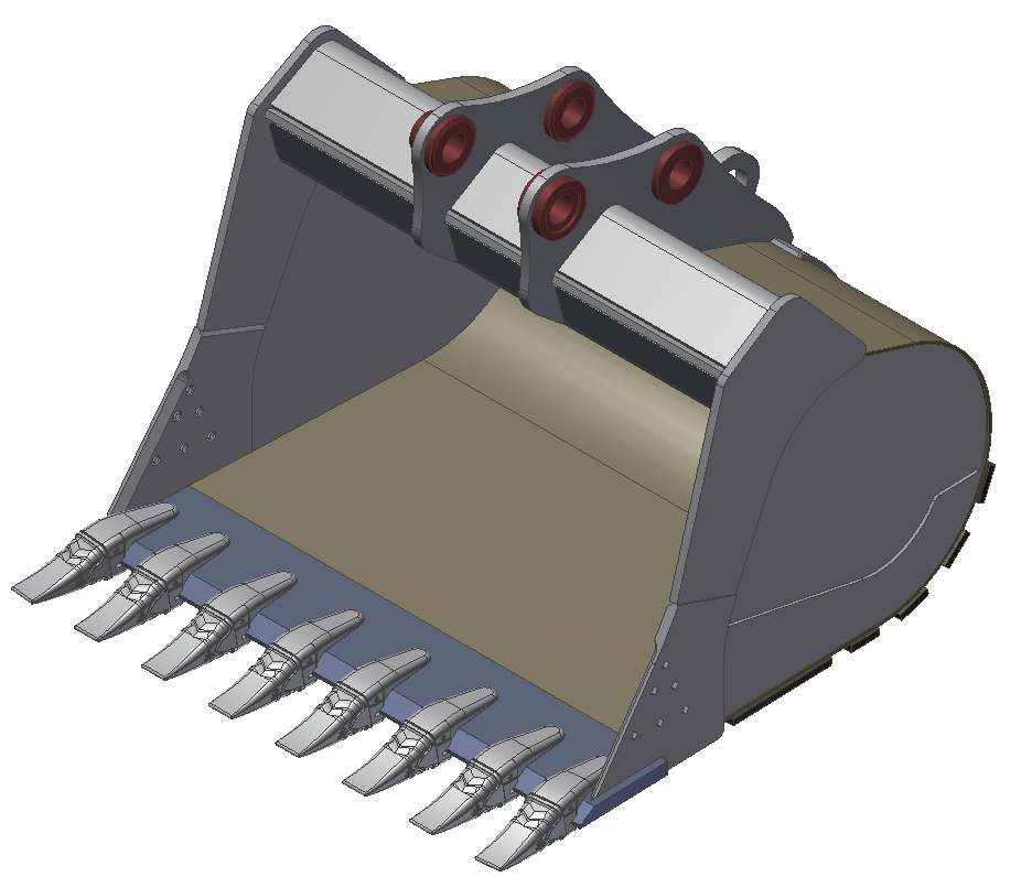 excavator specialty hi cap flat bottom