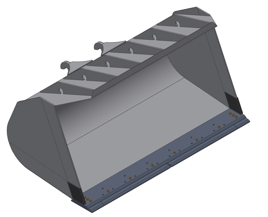 wheel loader buckets light material