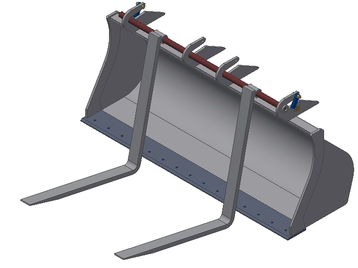 wheel loader forks bucket fork kit