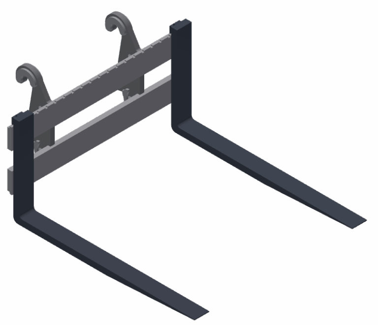 wheel loader forks ita style pallet