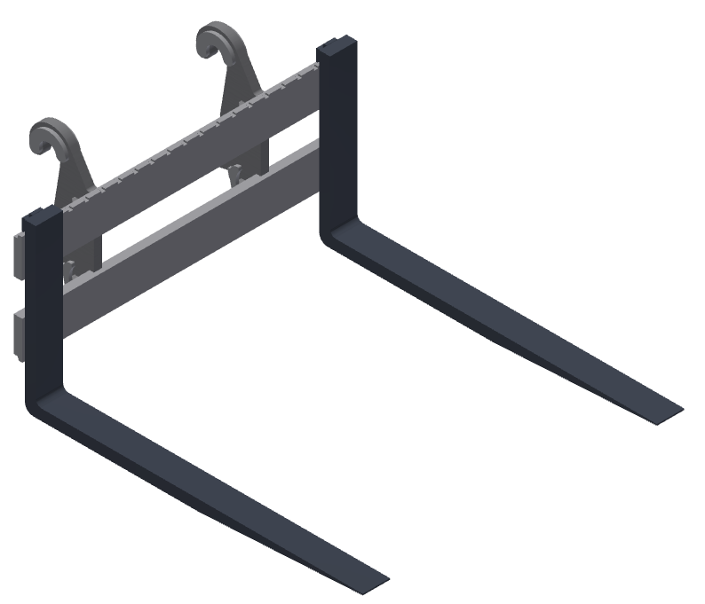 wheel loader forks ita style pallet