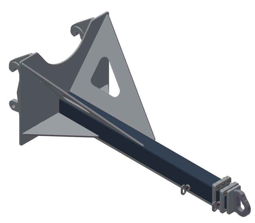 wheel loader jib booms fixed extendable